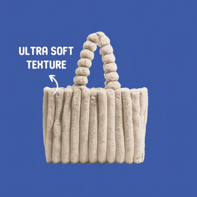 ✨ Plush Tote Bag – Soft, Spacious & Stylish